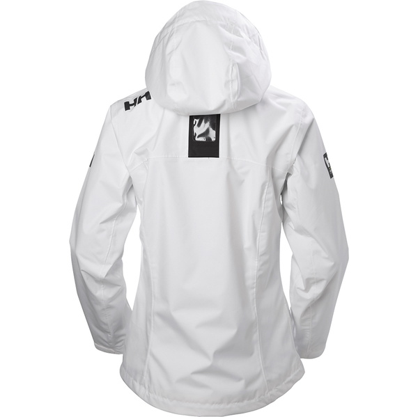 2024 Helly Hansen Womens Crew Hooded Jacket White 33899